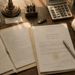 Clerc de notaire avantages inconvénients, bureau et documents