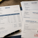 comment savoir si tva à 10 ou 20 travaux, bureau artisan, devis, attestation