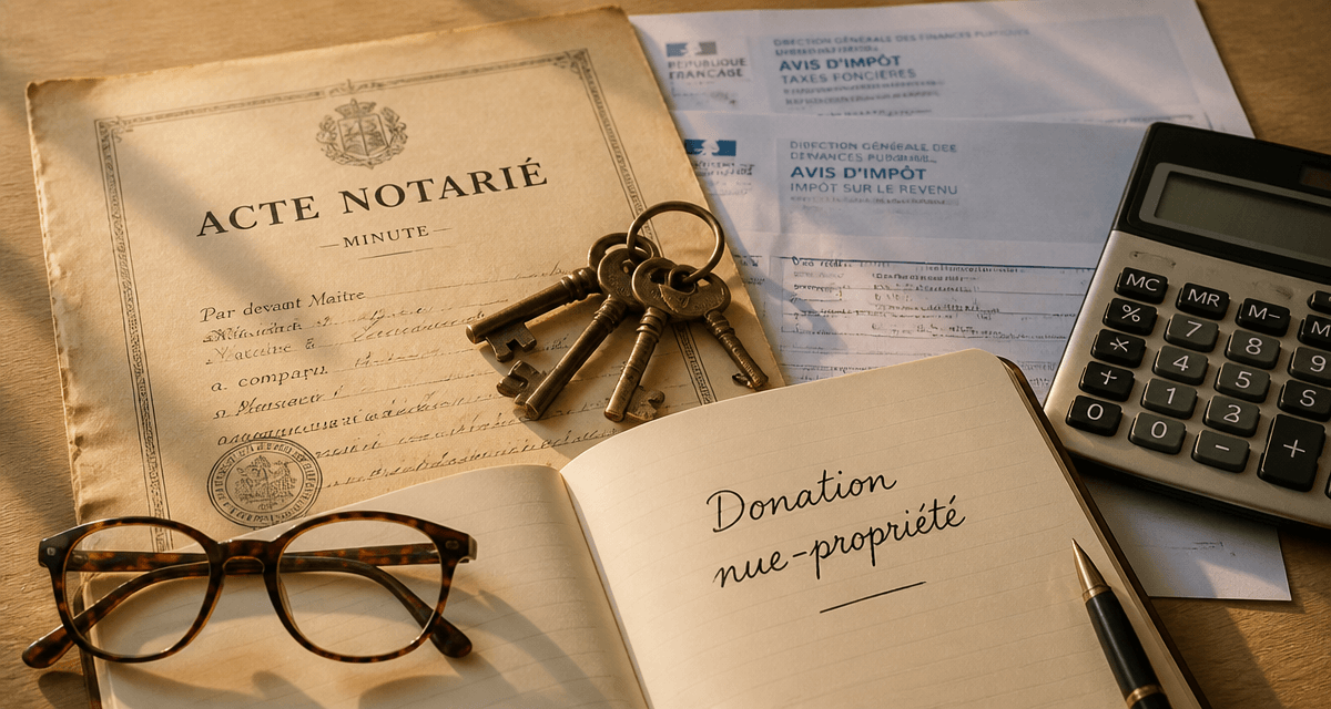 donation nu propriété après 70 ans acte notarié et clés