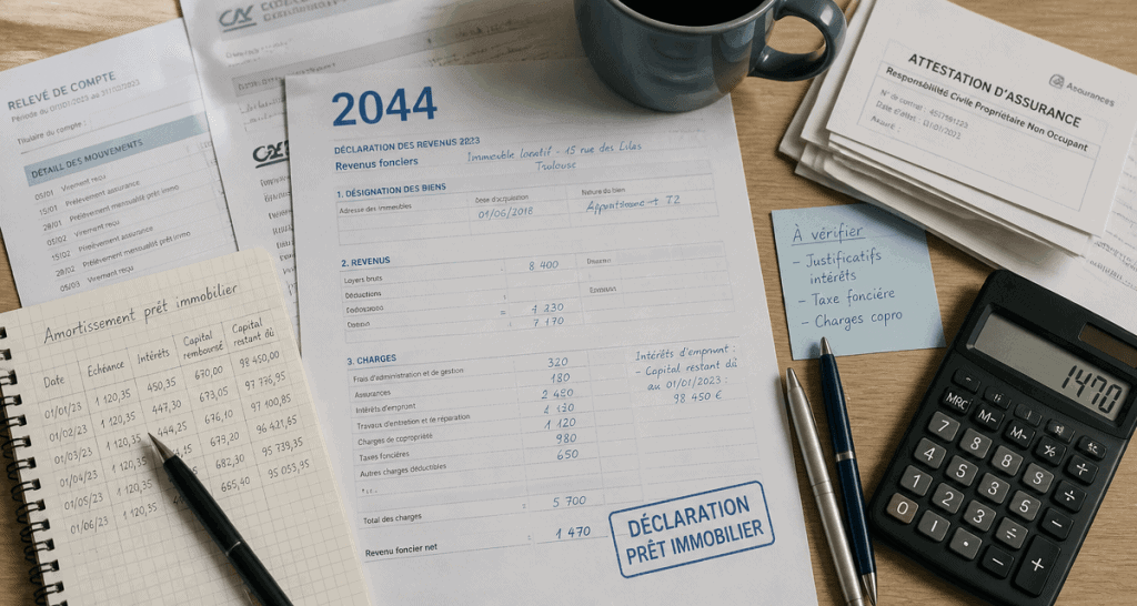 faut-il déclarer un prêt immobilier aux impôts bureau formulaires