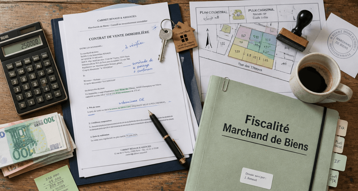 marchand de bien fiscalité bureau immobilier