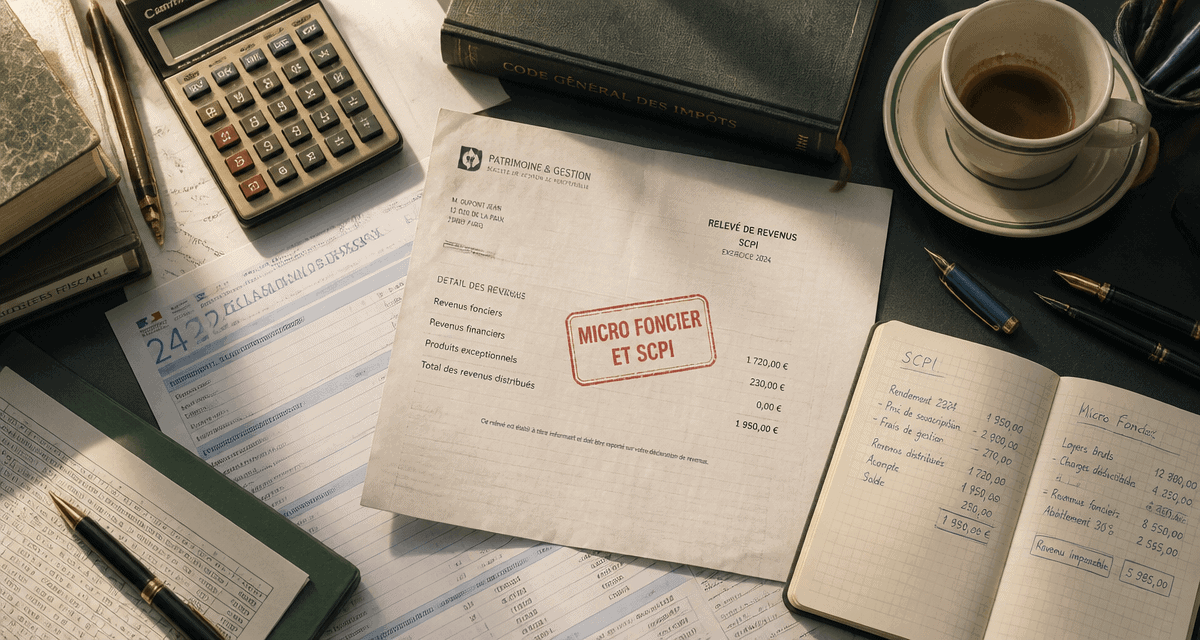 micro foncier et scpi documents fiscaux