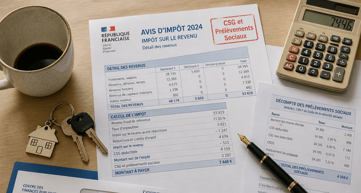 revenus fonciers et csg documents fiscaux et clés