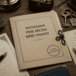 succession père décédé mère vivante documents notaire