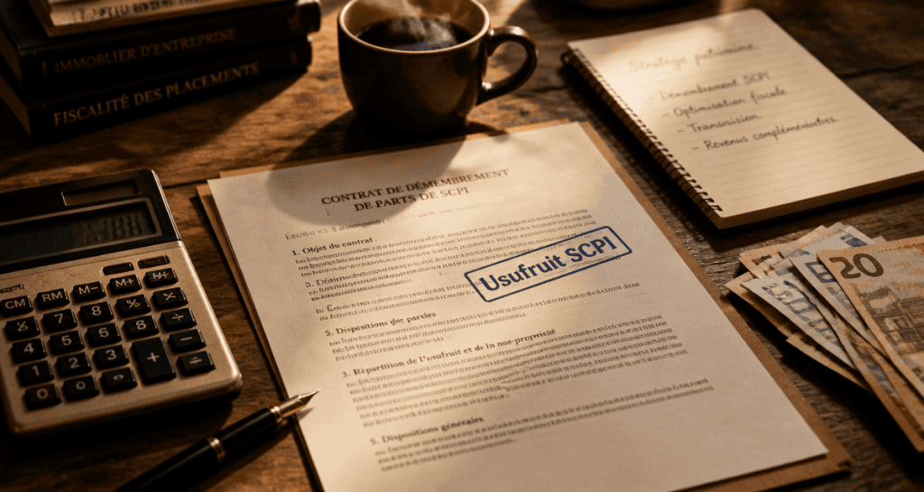Usufruit SCPI contrat calculateur bureau