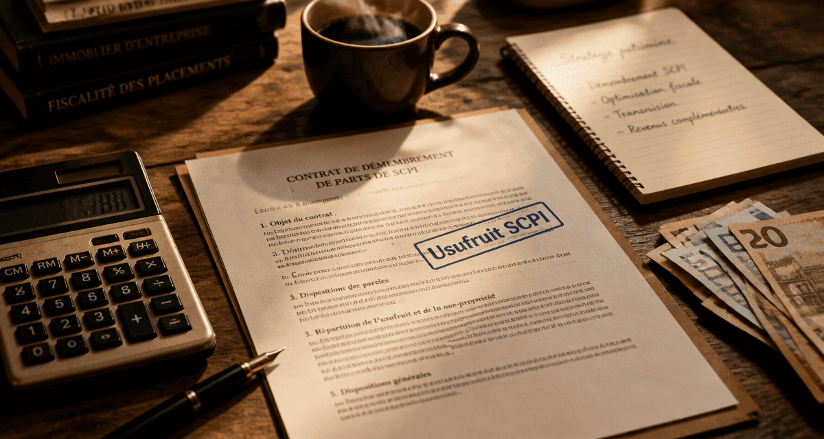 Usufruit SCPI contrat calculateur bureau