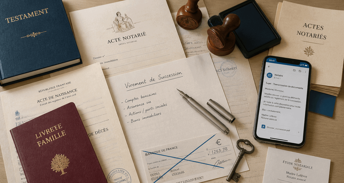 virement notaire combien de temps succession illustration