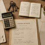 calcul plus value immobilière sci sur bureau avec documents fiscaux