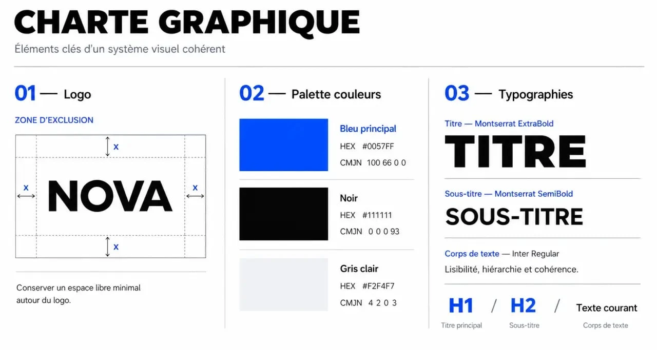 Exemple de charte graphique : éléments essentiels d'une identité visuelle