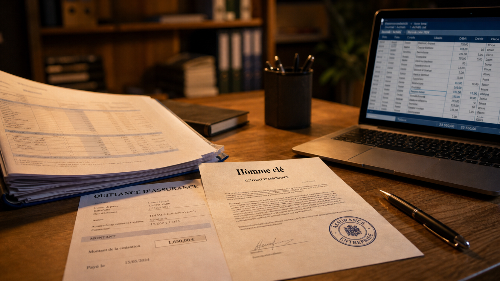 Assurance homme clé comptabilisation : primes 6169 et indemnités imposables, contrat Homme clé