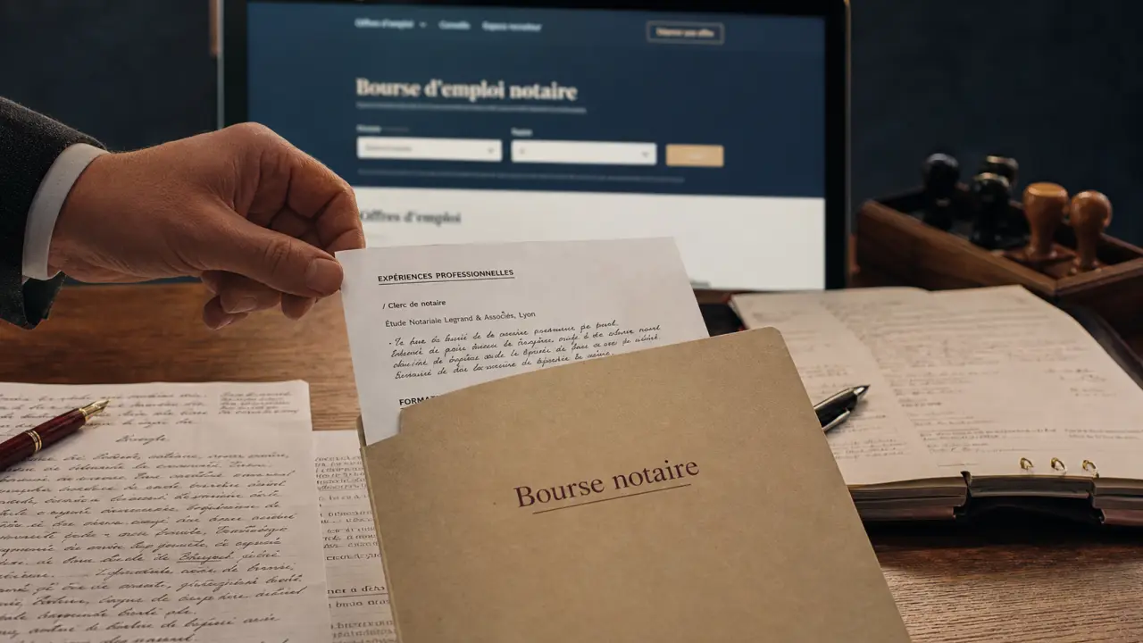 Bourse emploi notaire : offres locales et candidatures ciblées