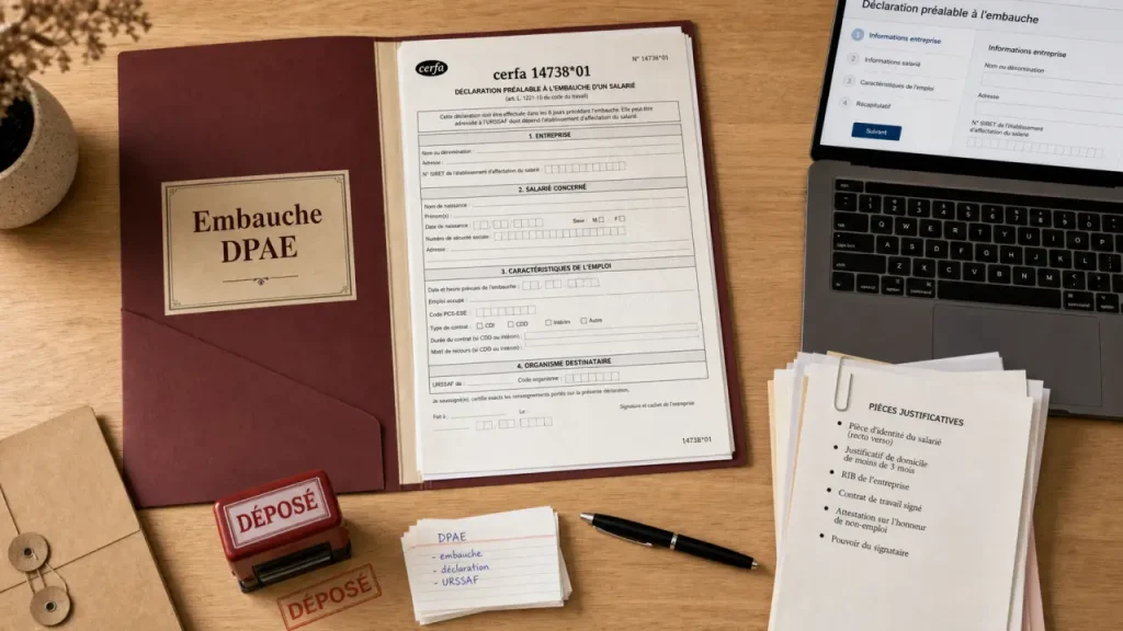 cerfa dpae pour déclaration avant embauche