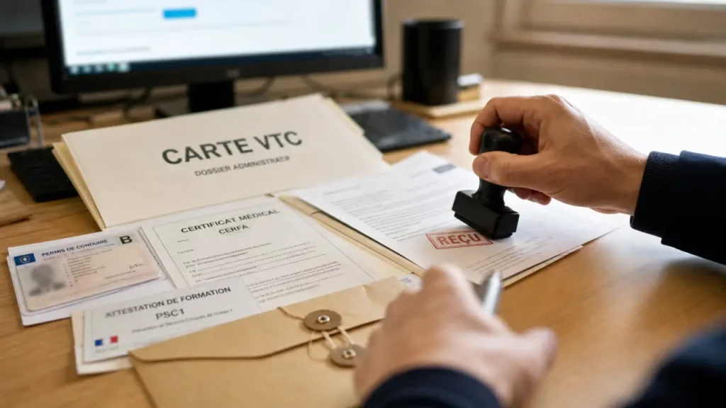Carte VTC : examen, équivalence et dossier complet pour éviter un refus