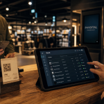 Phygitale définition : phygital en magasin, borne tactile et QR code