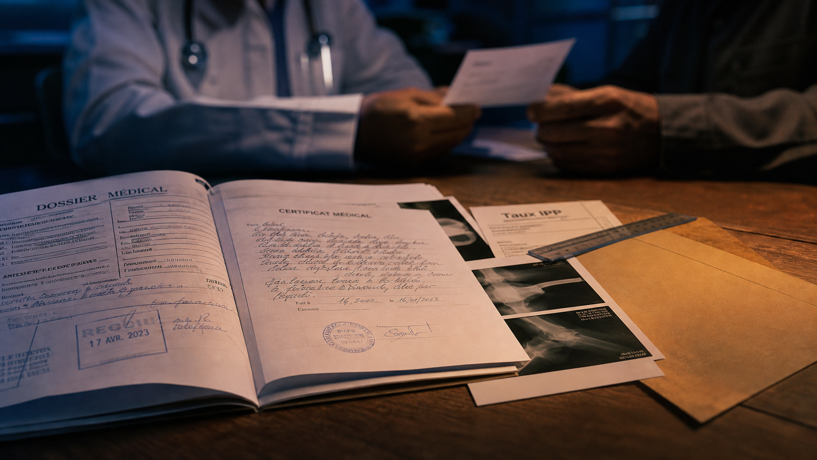 Révision taux IPP après rechute : certificat médical AT/MP et dossier médical