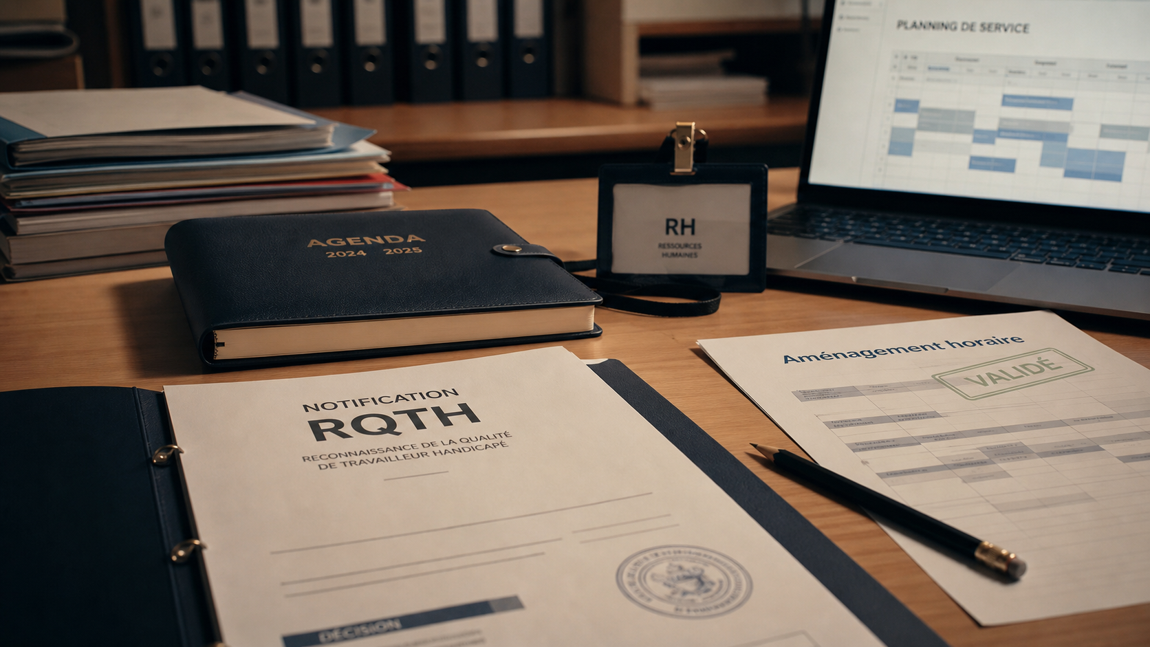RQTH fonction publique : aménagement horaire au bureau