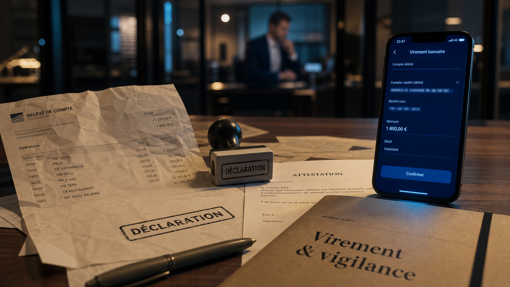 Virement bancaire controle fiscal : 10 000 € et don manuel, relevé bancaire et attestation