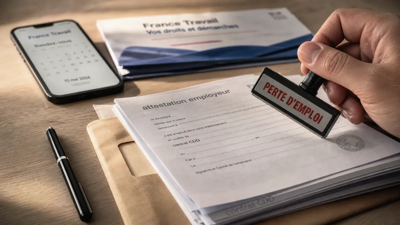 cdd droit chomage : perte d’emploi et dossier France Travail