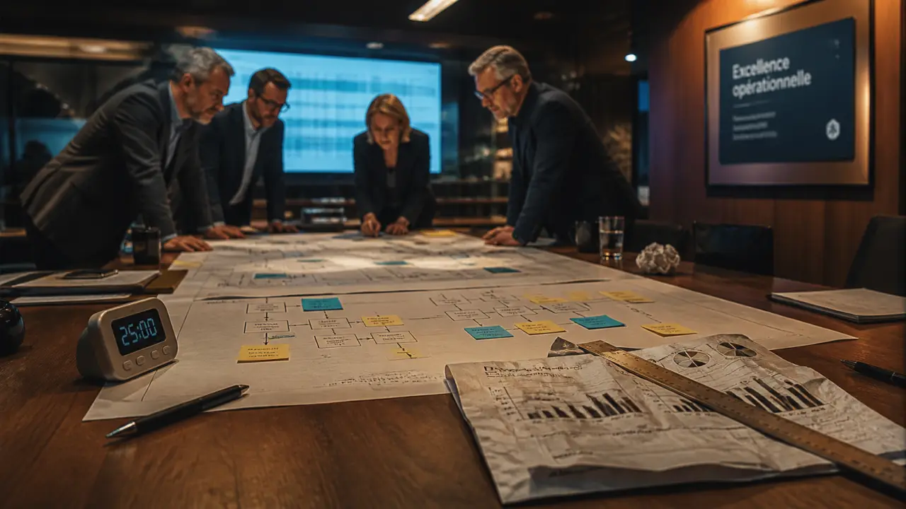 Définition excellence opérationnelle : stratégie et processus fiables en réunion