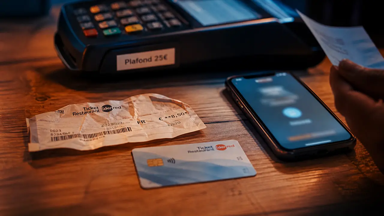 Inconvénient carte ticket restaurant : plafond 25€ et refus commerçants