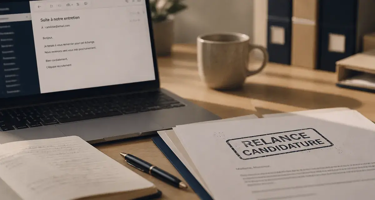 Relance mail candidature : écrire au bon moment, exemple de relance