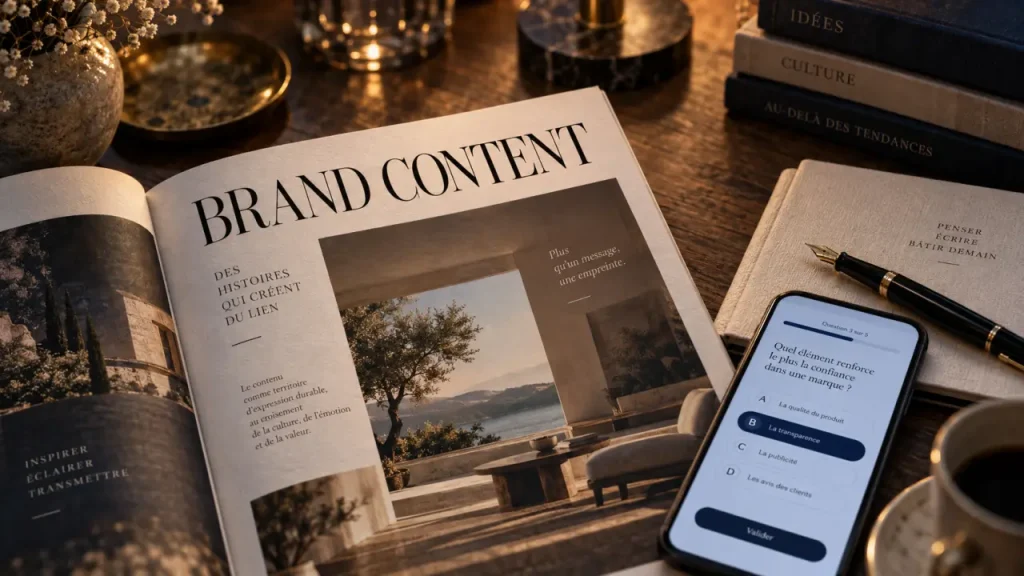 Le brand content crée la préférence grâce à des contenus utiles, sans interrompre l’audience