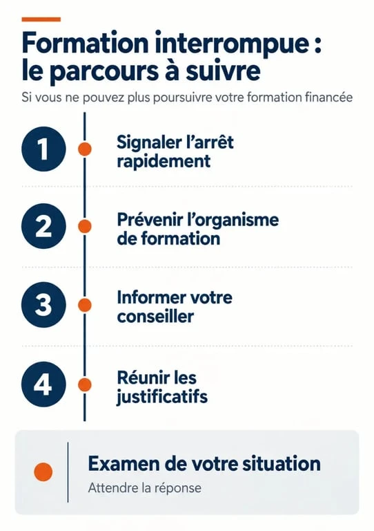 Motif abandon formation pôle emploi : démarches et justificatifs à transmettre