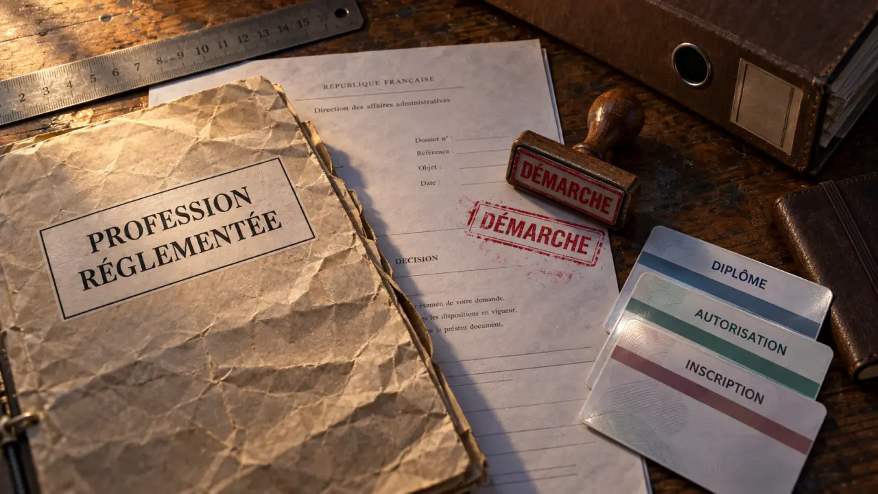 Profession réglementée liste à vérifier avant activité