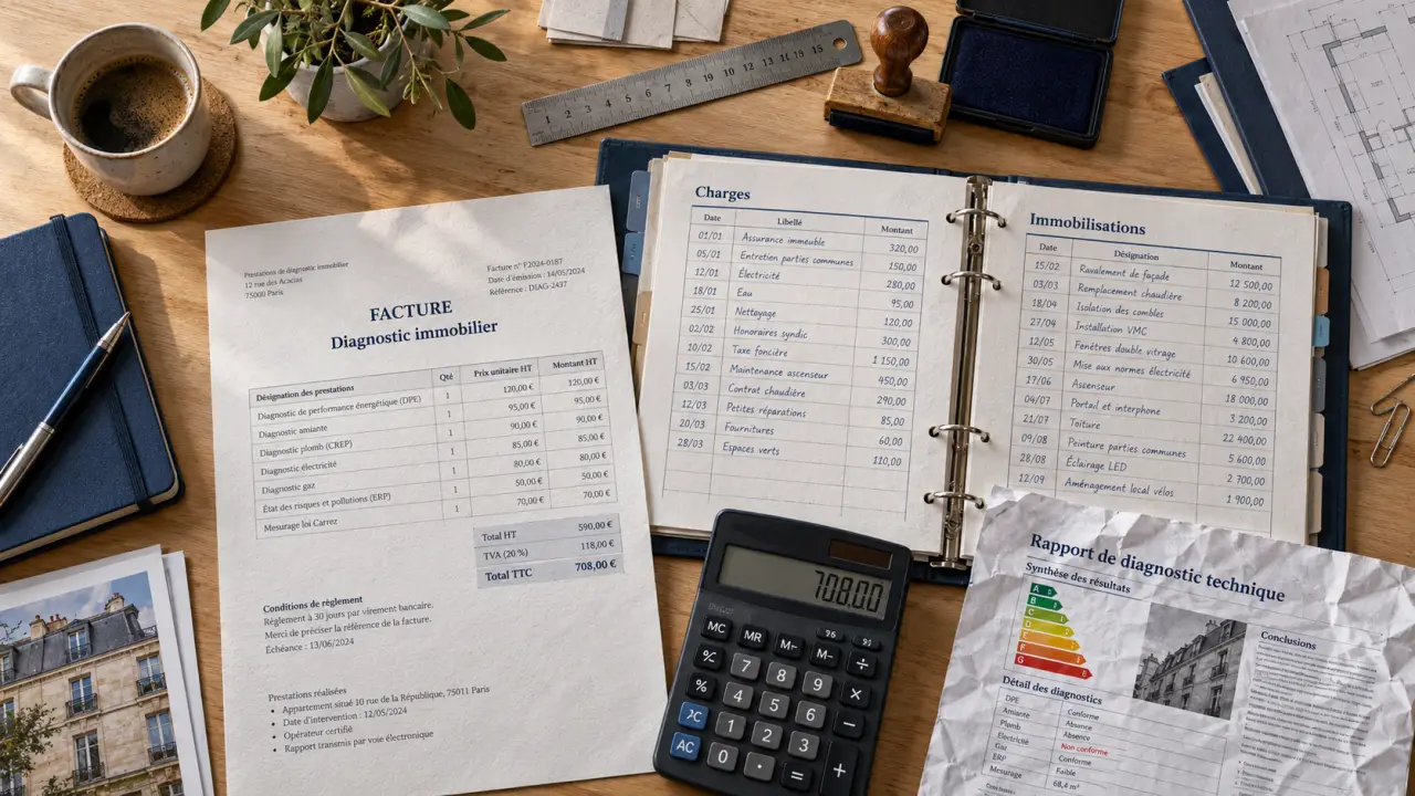 Comptabilisation diagnostic immobilier : charge ou coût du bien