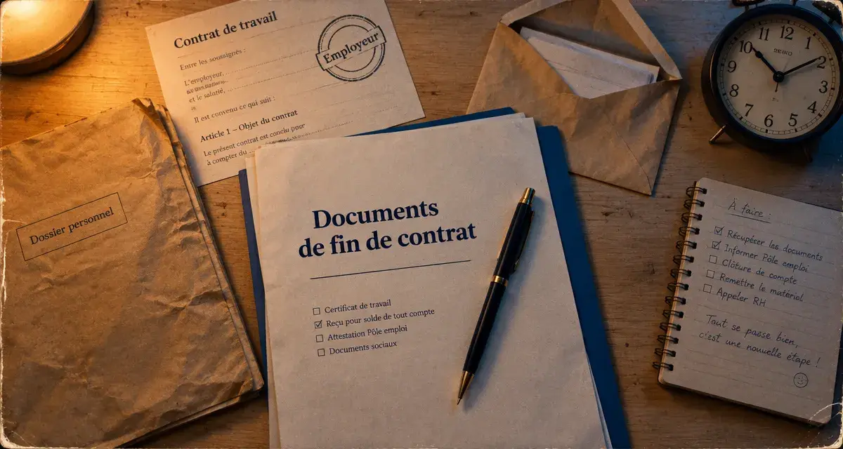 Décès de l'employeur et contrat de travail : documents de fin de contrat