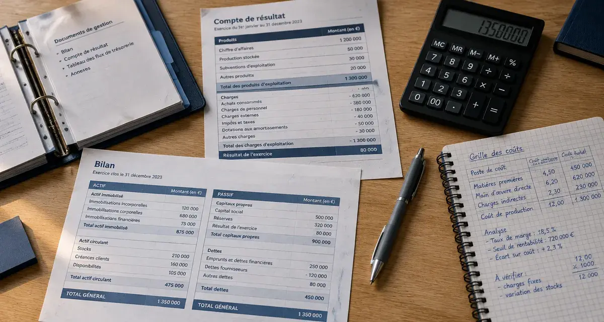 STMG gestion finance : documents et calculs pour apprendre les chiffres